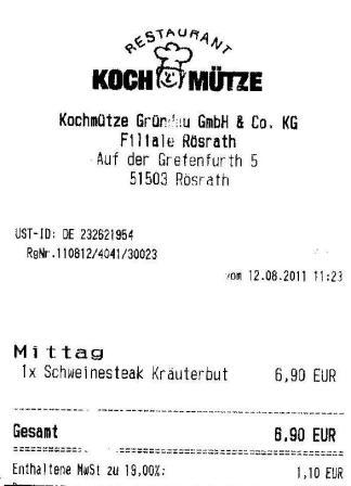 mfgs Hffner Kochmtze Restaurant